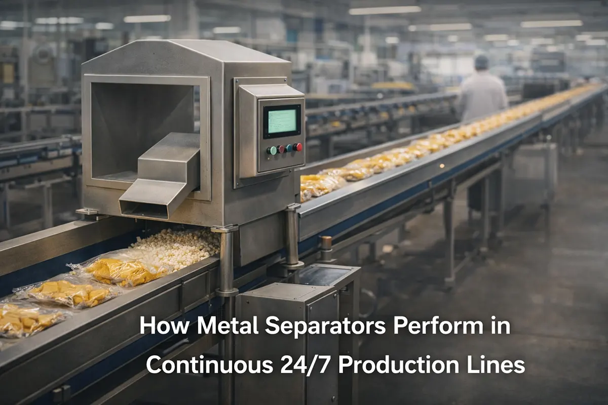 Metal Separators in 24/7 Production Lines - Jindunelec